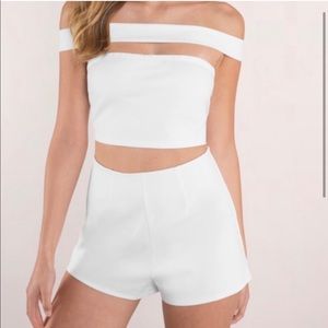 Tobi white cut out romper